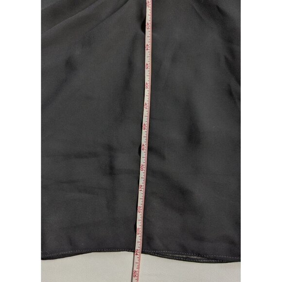 Bill Levkoff Black Formal Chiffon Pleated Dress Size 8 - Picture 12 of 13